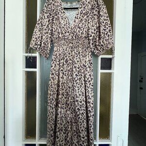 70/21 Leopard Print Midi Dress